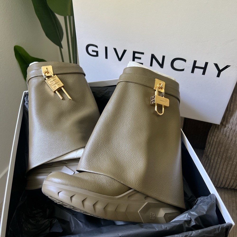 Givenchy Shark Lock Bikers. Brand new never worn. Has original tags, box and bag